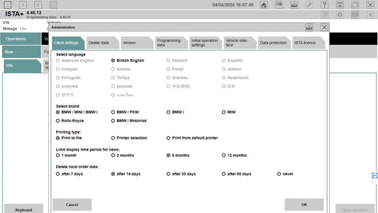 ISTA+ BMW Diagnostic Software – ISTA D Latest
